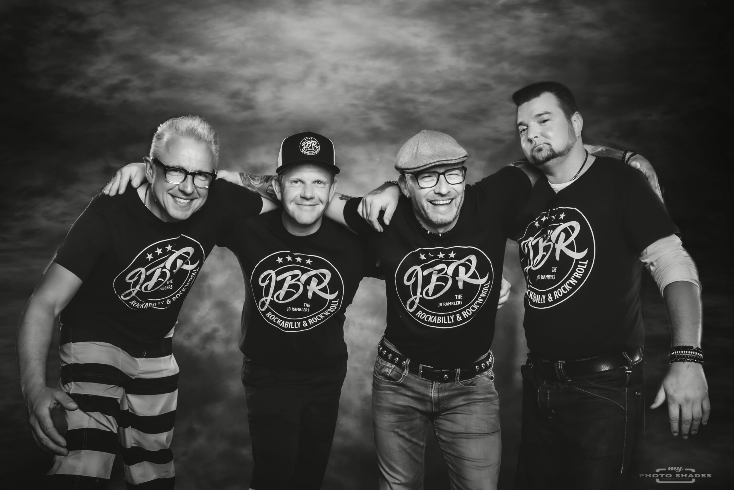 Schwarz-Weiss-Pressefoto der The JB Ramblers